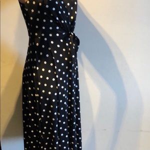 Black and white polka dot dress